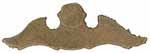 Sideplate for an Ohio or Plains Longrifle, sand cast, brass